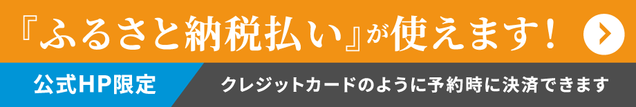 ふるさと納税払いが使えます。